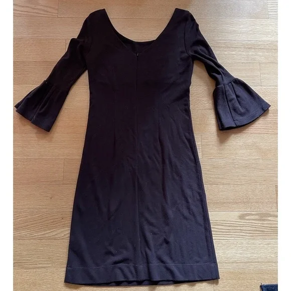 Karen Kane Brown Bell Sleeve Dress Size S - Picture 9 of 12